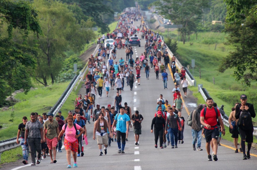 Caravana de migrantes rumbo a EEUU.