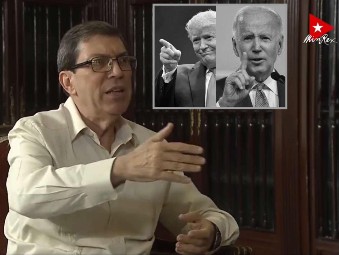 Bruno Rodríguez, Ministro de Relaciones Exteriores de Cuba, sobre Biden y Trump