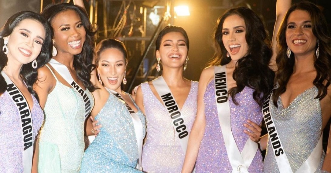 Representantes de distintos países en el concurso Miss Universo.