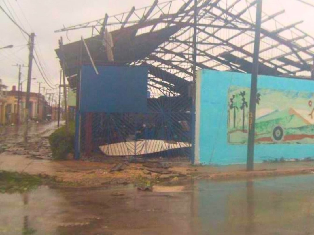 Morón (Cuba) después del paso del huracán "Irma" (septiembre de 2017).