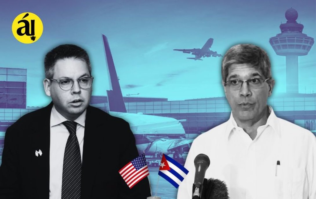 Los diplomáticos Eric Jacobstein y Carlos Fernández de Cossío.