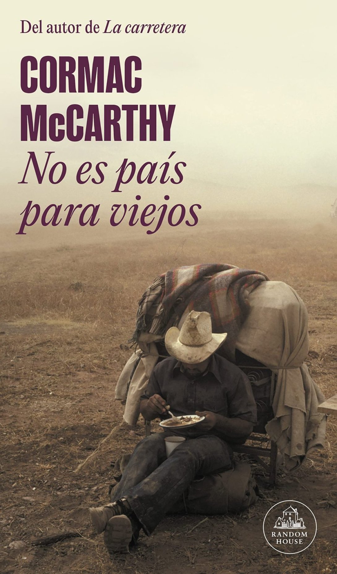 Cubierta de la novela "No es país para viejos" (2005) de Cormac McCarthy. 