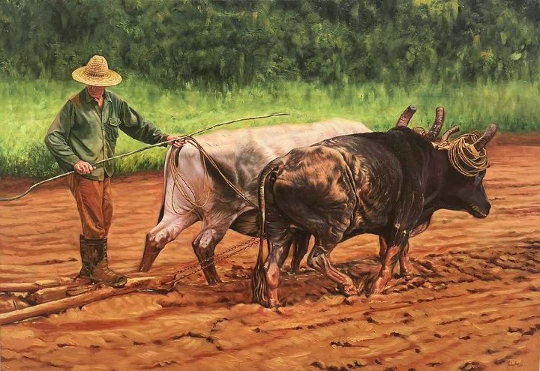 Obra “¡Presideeenteee, sal del fango!”, de Orlando Nodarse.