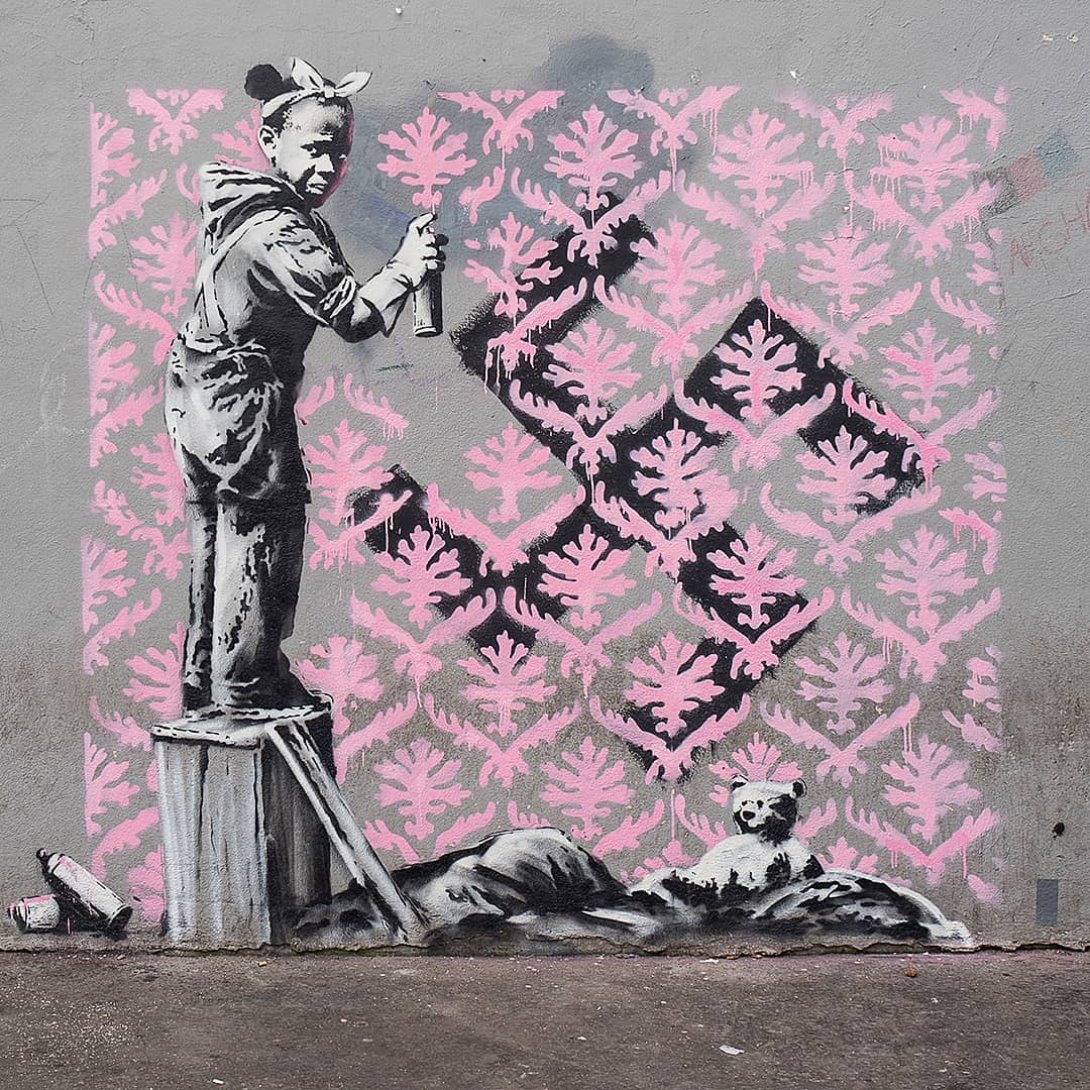 obra stencil de Banksy