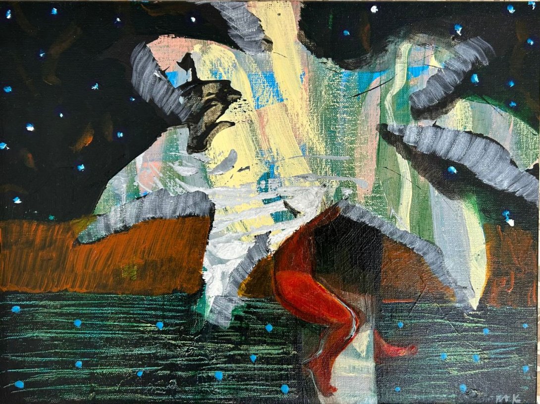 "El desmochador", cuadro de Maikel Sotomayor.