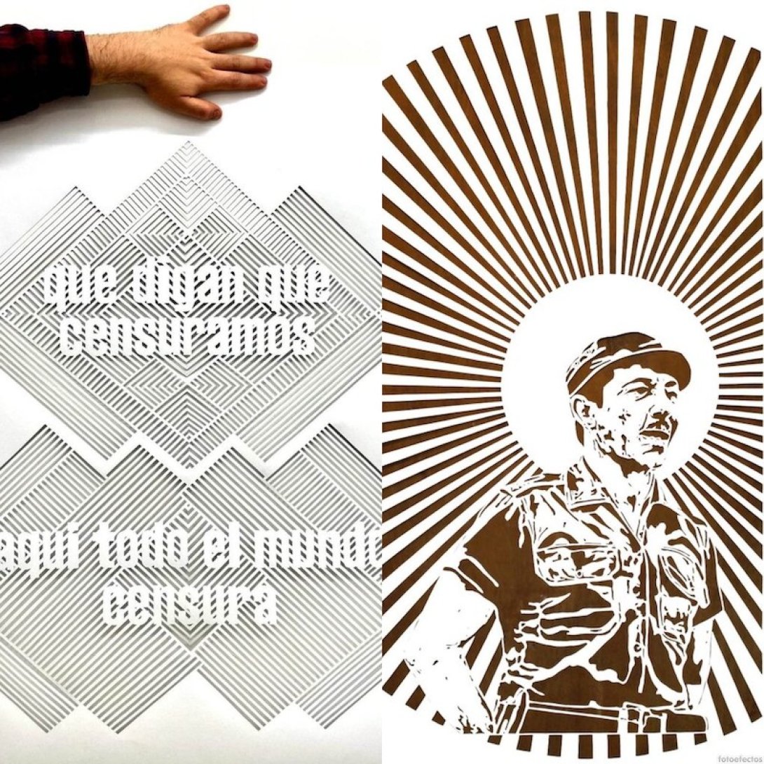 Obras del artista Hamlet Lavastida.