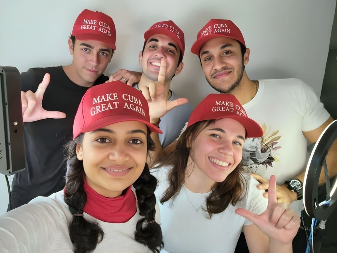 La influencer evangélica Anna Benci y el tema de Out of the Box en La Habana (redes sociales de Out of the Box).