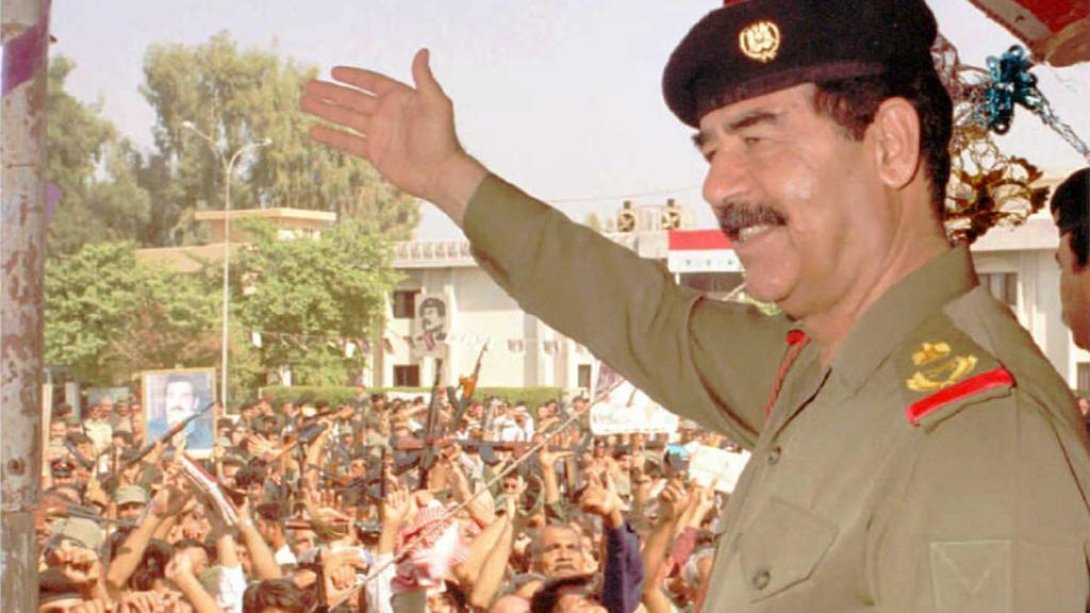 Saddam Hussein, líder iraquí que ordenó la Invasión al Emirato Árabe de Kuwait.