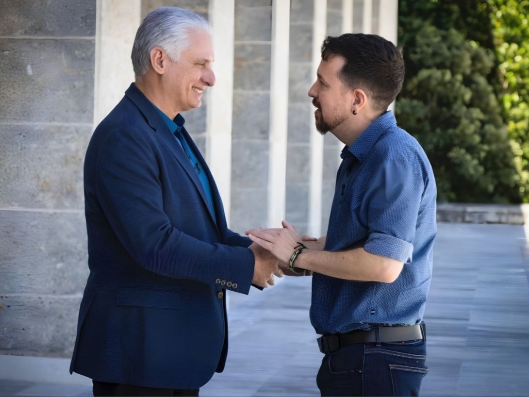 Miguel Díaz-Canel y Pablo Yglesias en La Habana (marzo de 2026).