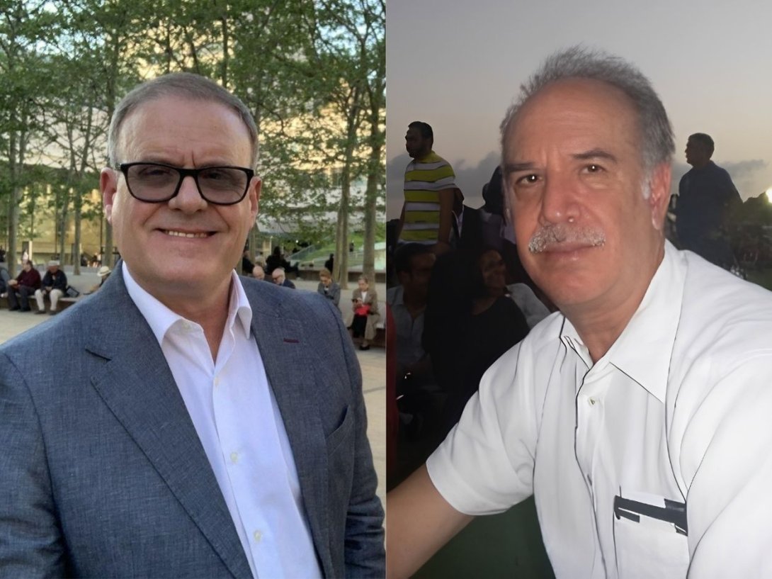 Los economistas cubanos Mauricio de Miranda Parrondo y Pedro Monreal.