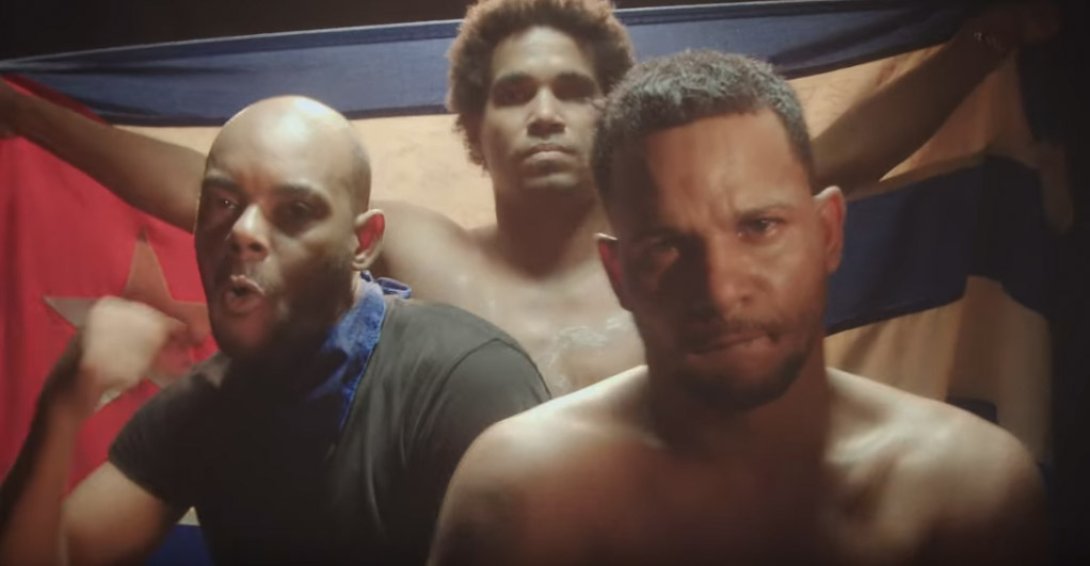 Captura de pantalla del single "Patria y vida".