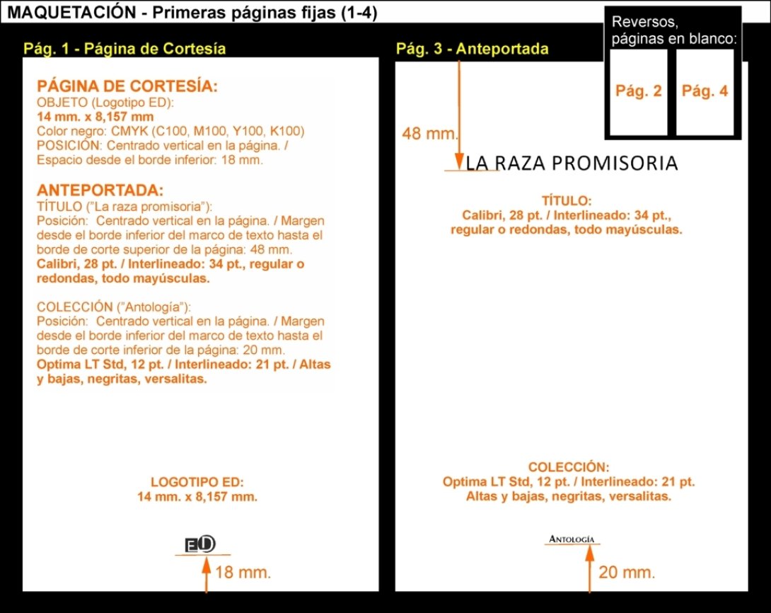 Pauta de cómo maquetar Indesigne paginas 1 a 4 ediciones deslinde