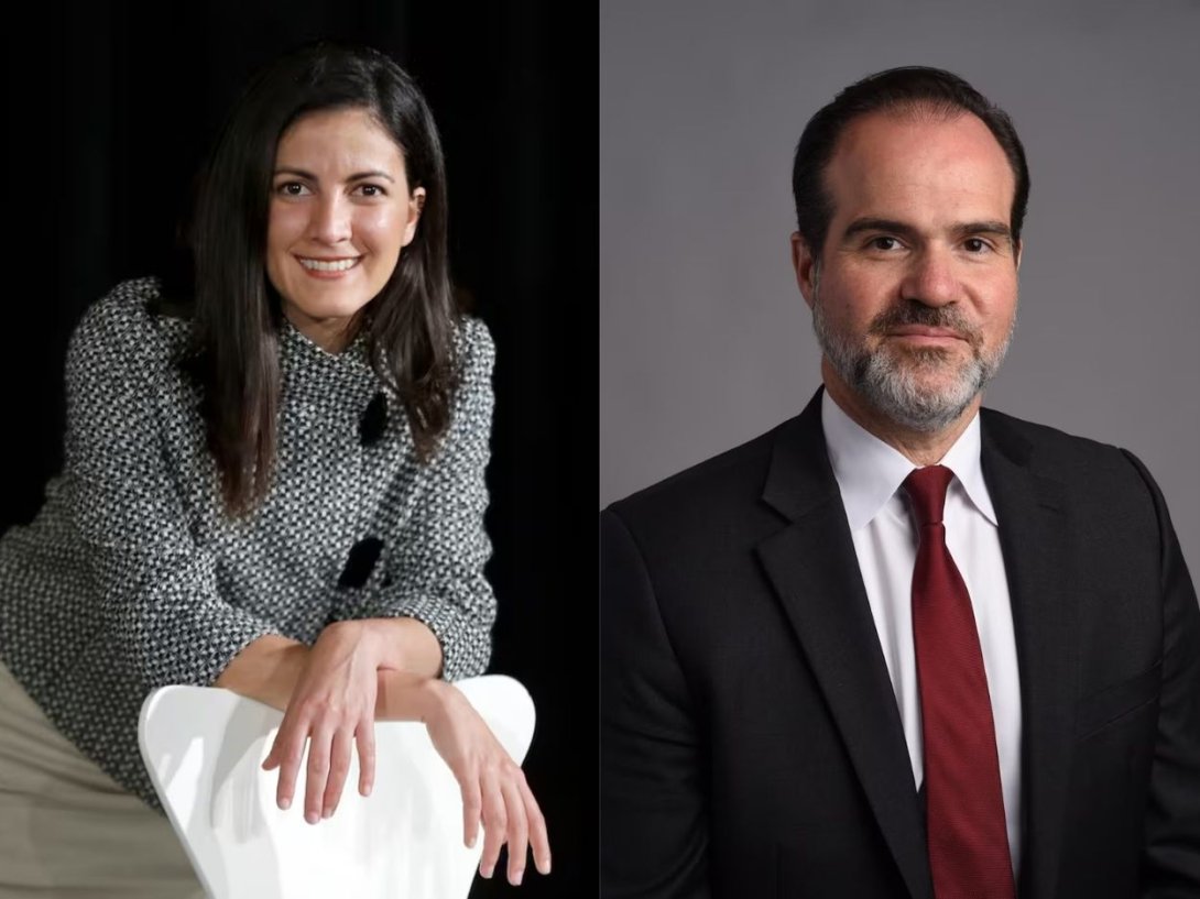 Rosa María Payá, miembro de la Comisión Interamericana de Derechos Humanos (CIDH) de la OEA y Mauricio Claver-Carone, enviado especial del Departamento de Estado para América Latina.