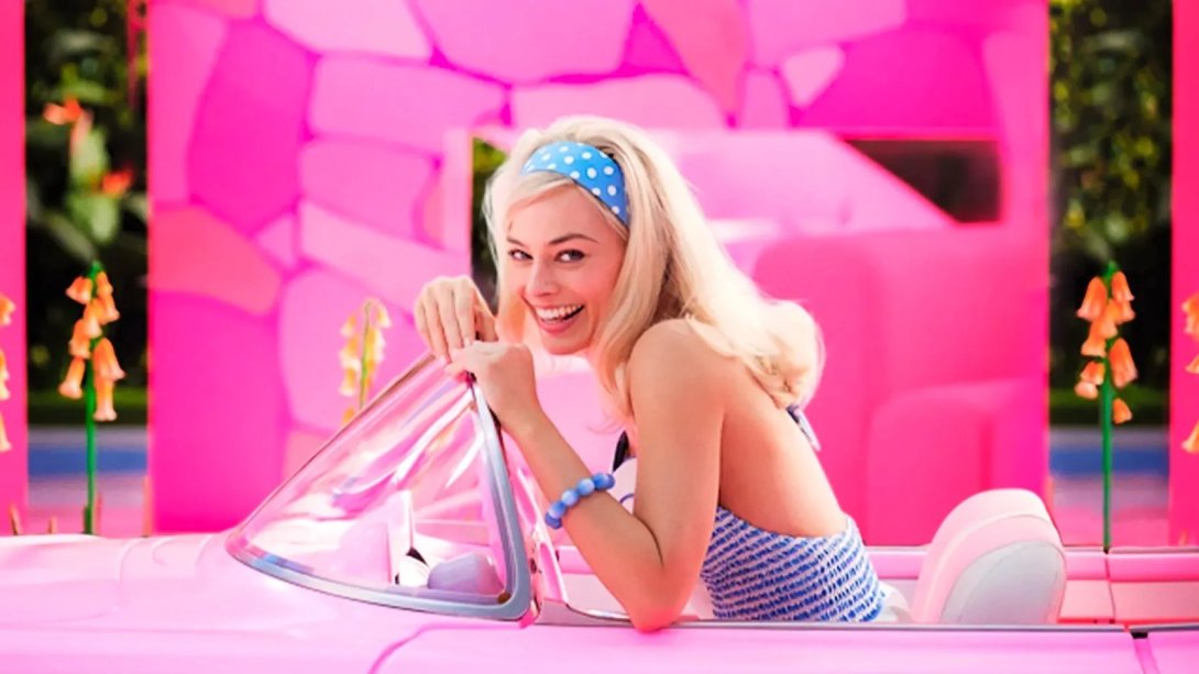 Margot Robbie en la película "Barbie".