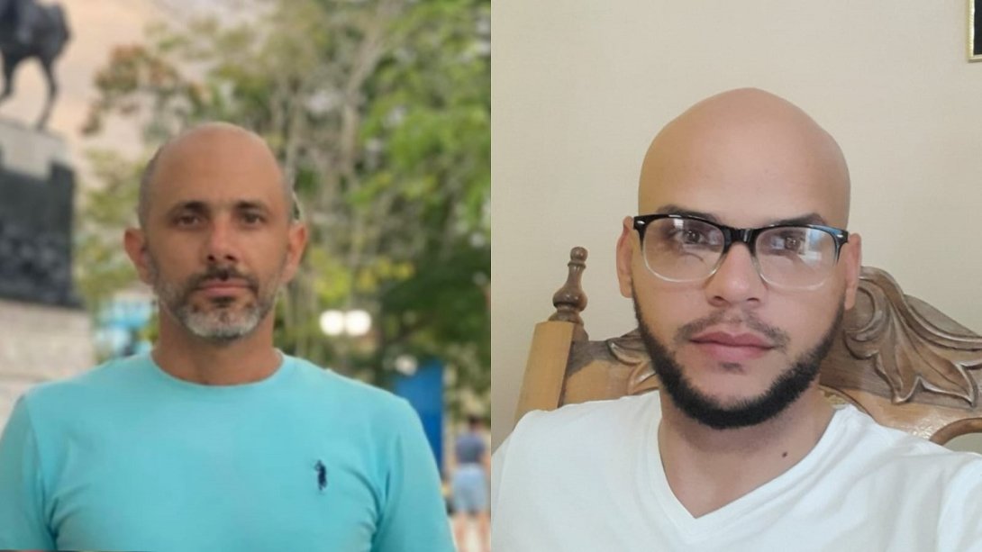 Los periodistas independientes Henri Constantin y José Luis Tan Estrada.