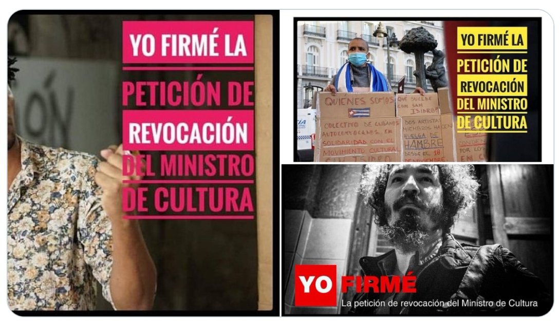 Tuit del movimiento 27N con sumas de artistas e intelectuales a la petición.