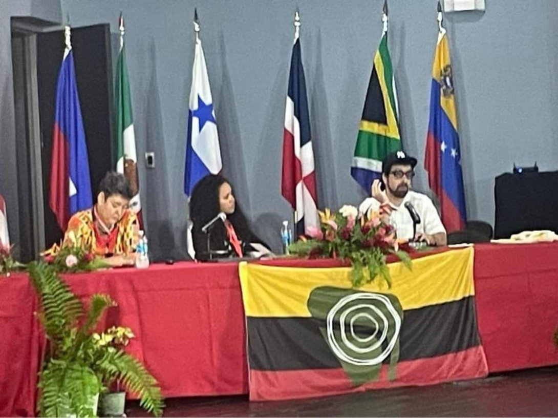 Mabel Cuesta, Dachelys Valdés y Carlos Manuel Álvarez en la Cumbre Afro 2024.