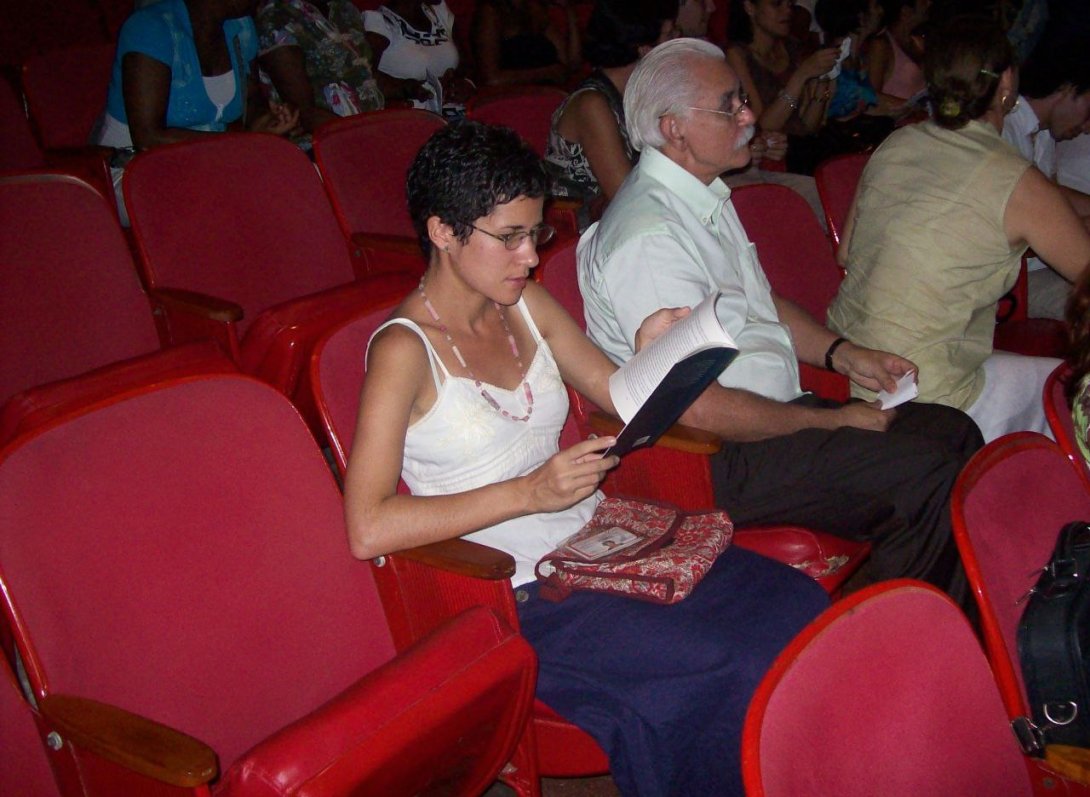María de Lourdes Mariño durante la gala de graduación número XXX del ISA, en el tetro Mella