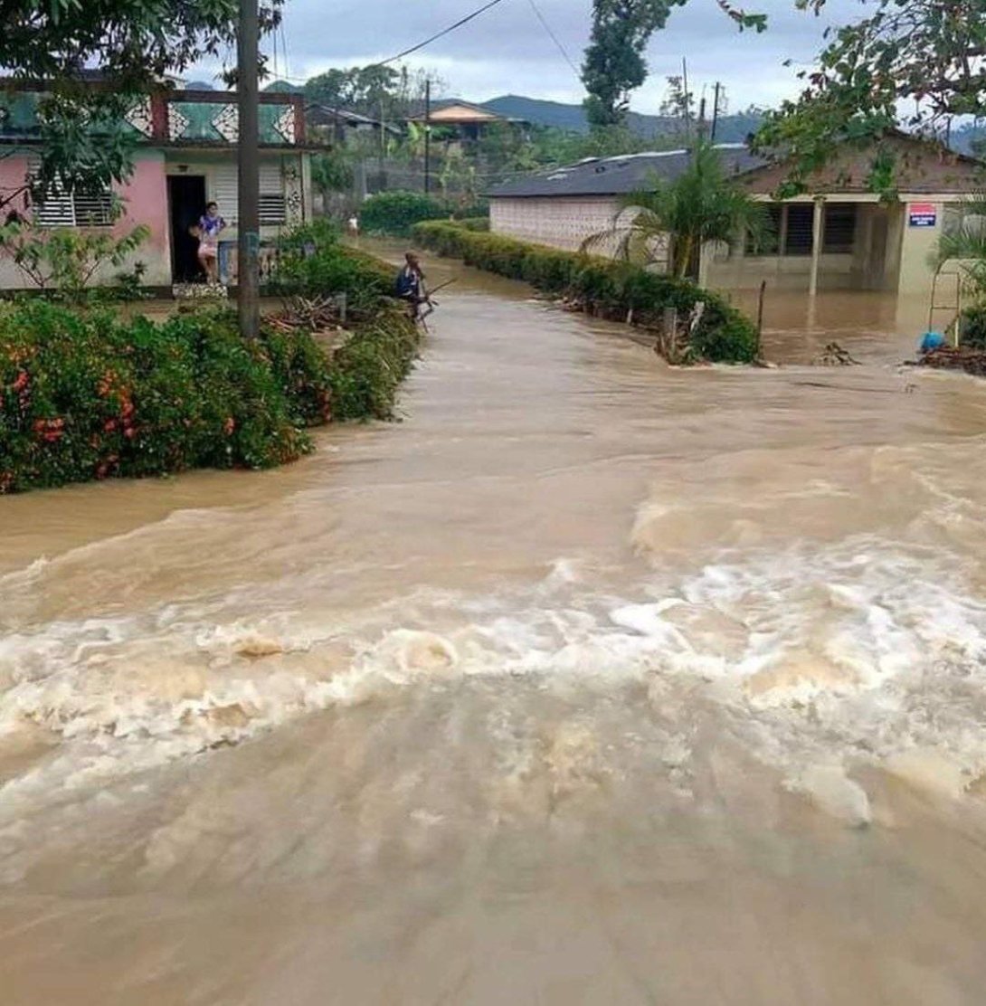 Inundaciones en la ciudad de Baracoa, Guantánamo.