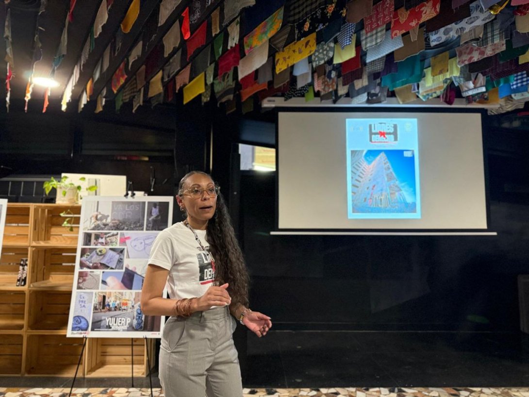 Kirenia Yalit durante la presentación del documental "Libres por derecho".