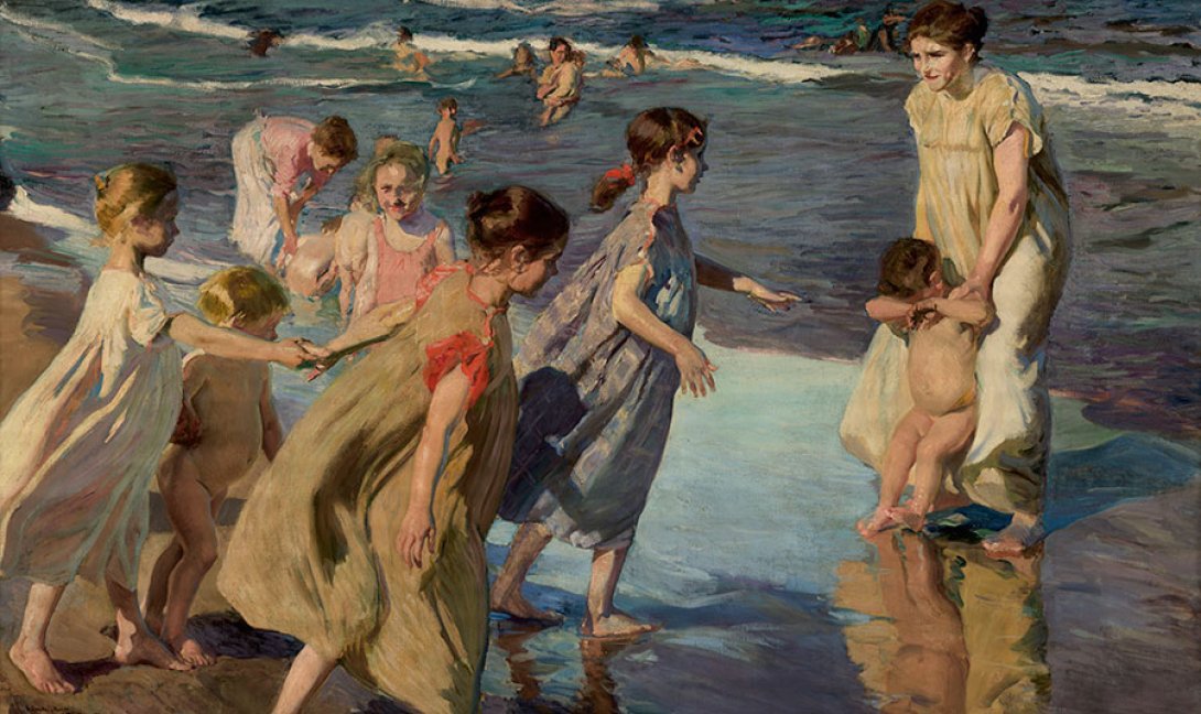 "Verano", una de las pinturas de Joaquín Sorolla propiedad del Museo Nacional de Bellas Artes de Cuba.