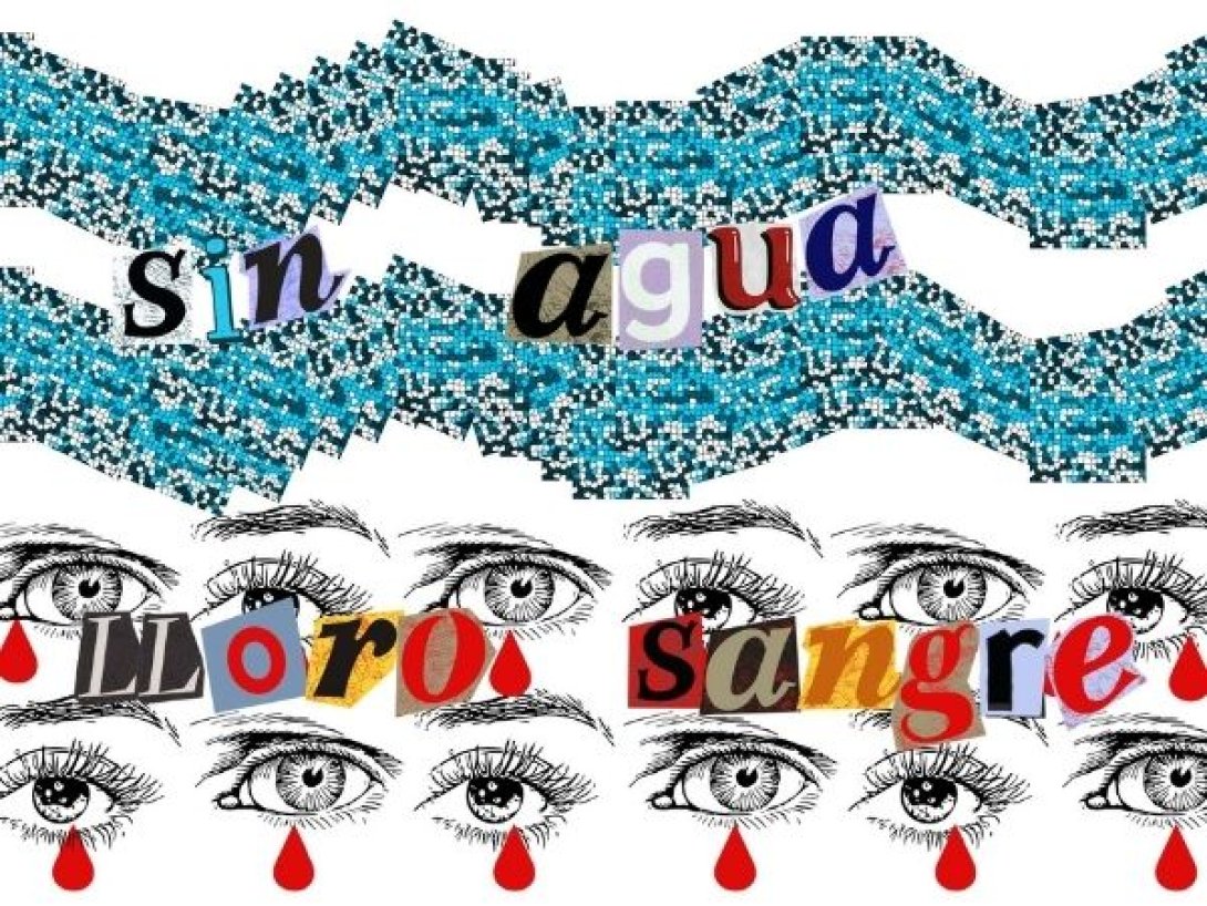 Poema visual "Nuestra sequía", de Margil More (Guatemala).