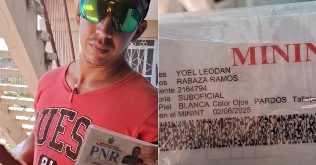 Represor cubano Yoel Leodan Rabaza Ramos. Composición: CiberCuba.