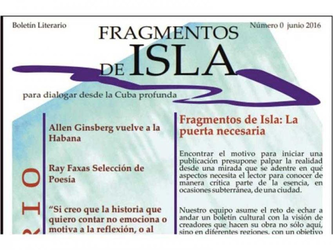 Portada de boletín Fragmentos de isla