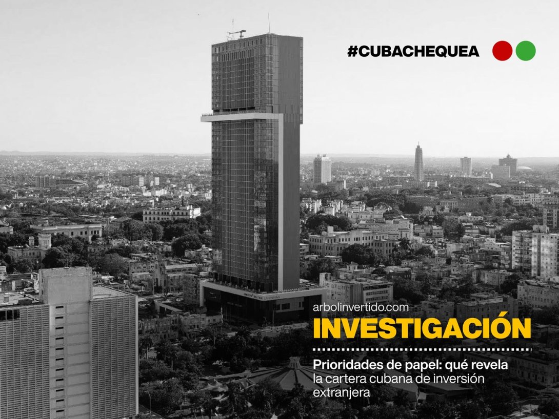 Portada investigación de CubaChequea en Árbol Invertido. Edificio K en La Habana