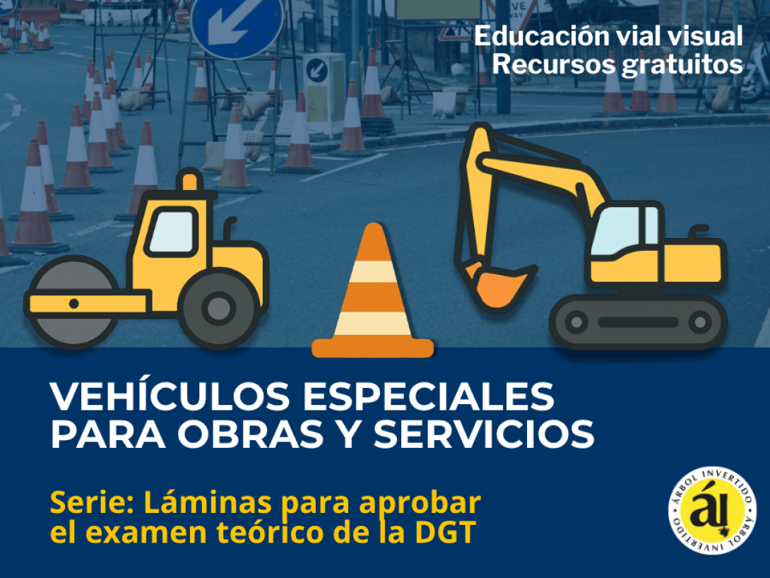Portada de Láminas DGT. Vehículos especiales para obras y servicios