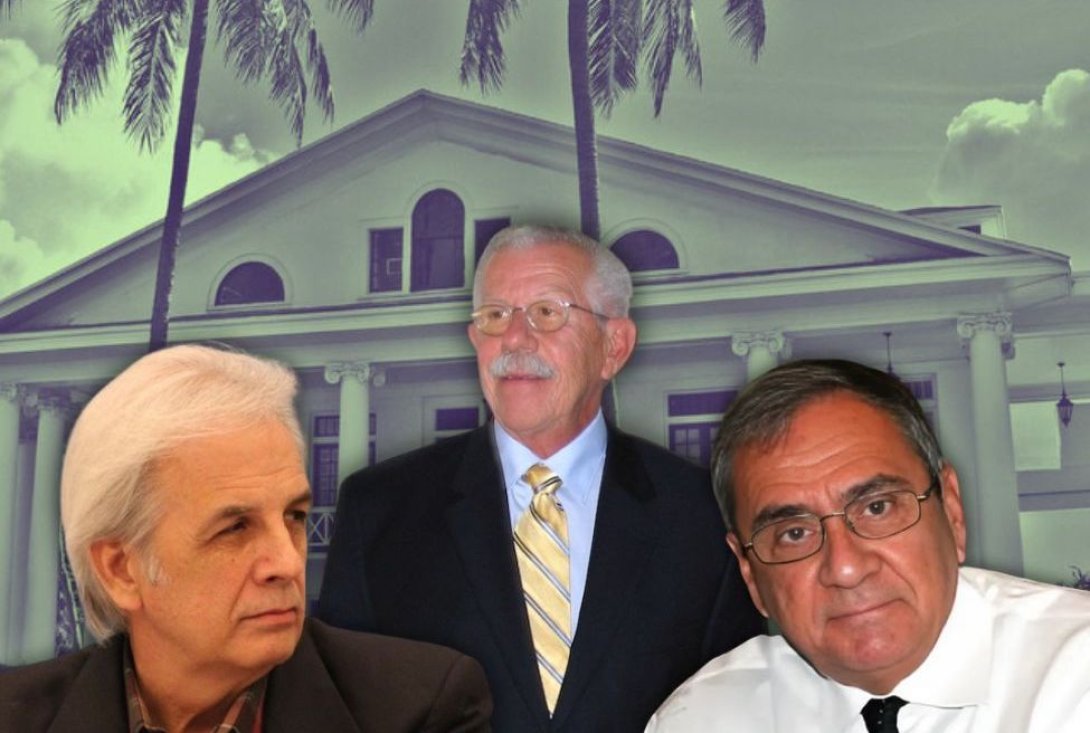 Orlando G. Esteva,  Raúl de Cárdenas y Manuel C. Díaz.