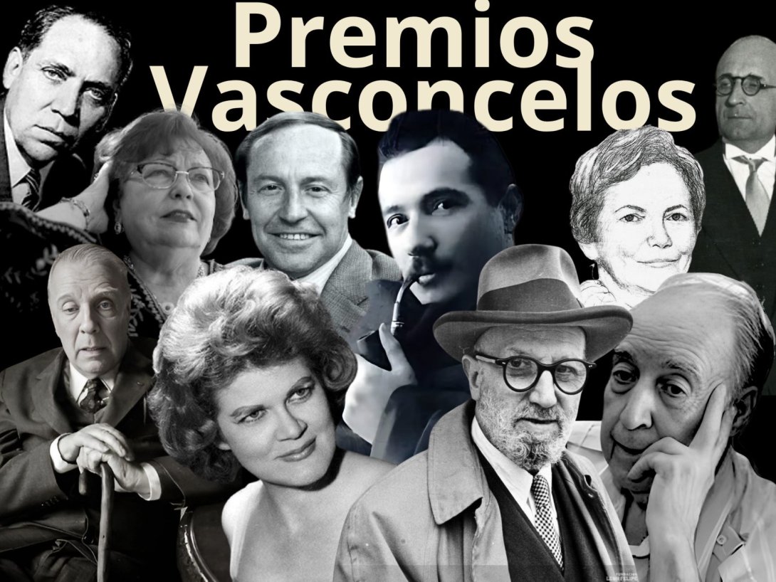 Premios Vasconcelos. Collage. Premiados de varios años.