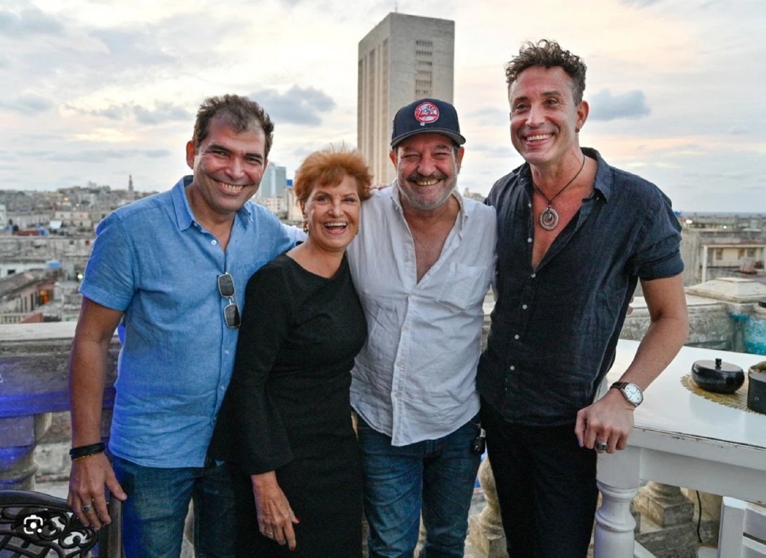 Protagonistas de la película Fresa y Chocolate. Cine. Vladimir Cruz, Mirtha Ibarra,, Jorge Perogurría, Joel Angelino.