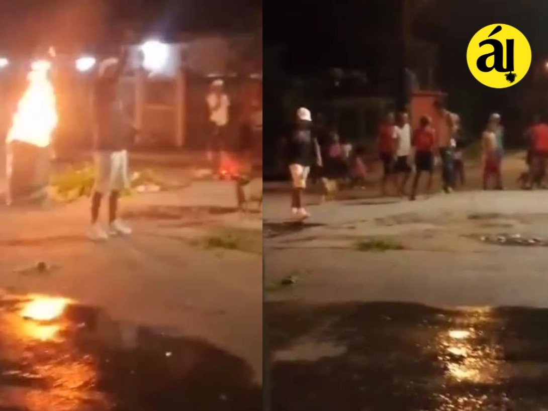 Protestas por el desabastecimiento de agua en San Miguel del Padrón.