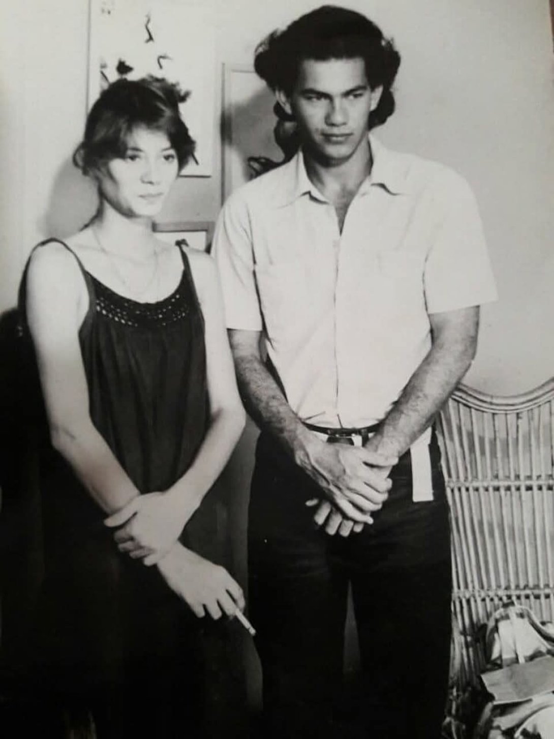 Thais Valdés y Jorge Luis Álvarez durante una escena de “Psicólogo”