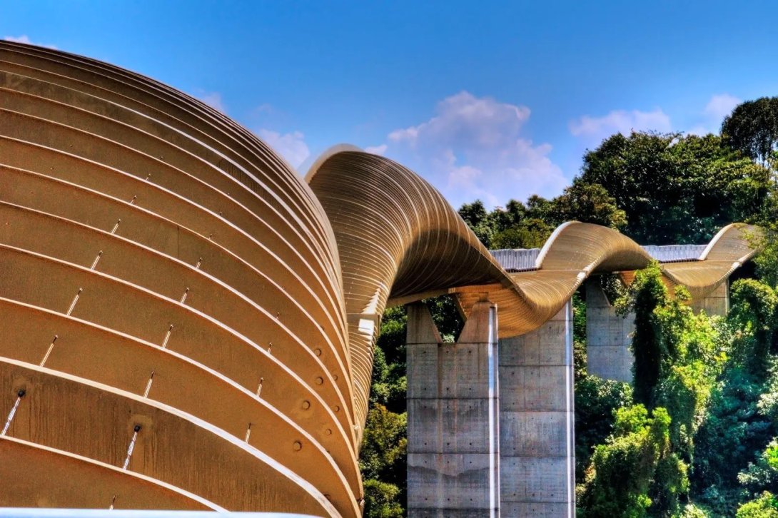 El puente Henderson Wave, ubicado en Singapur.