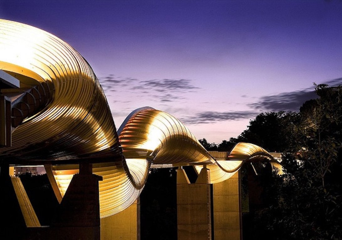 El puente Henderson Wave, en Singapur.