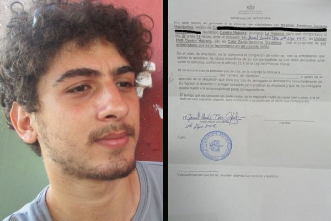 Raymar Aguado Hernández es citado a la policía