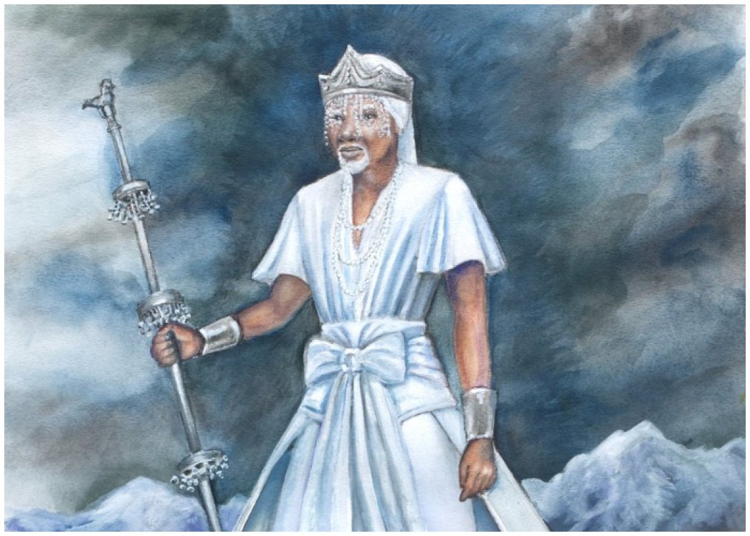 Representación del orisha Obbatalá.