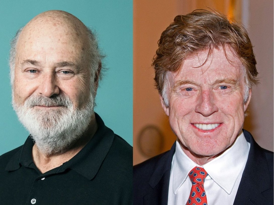 El director de cine Rob Reiner y el actor y realizador Robert Redford.