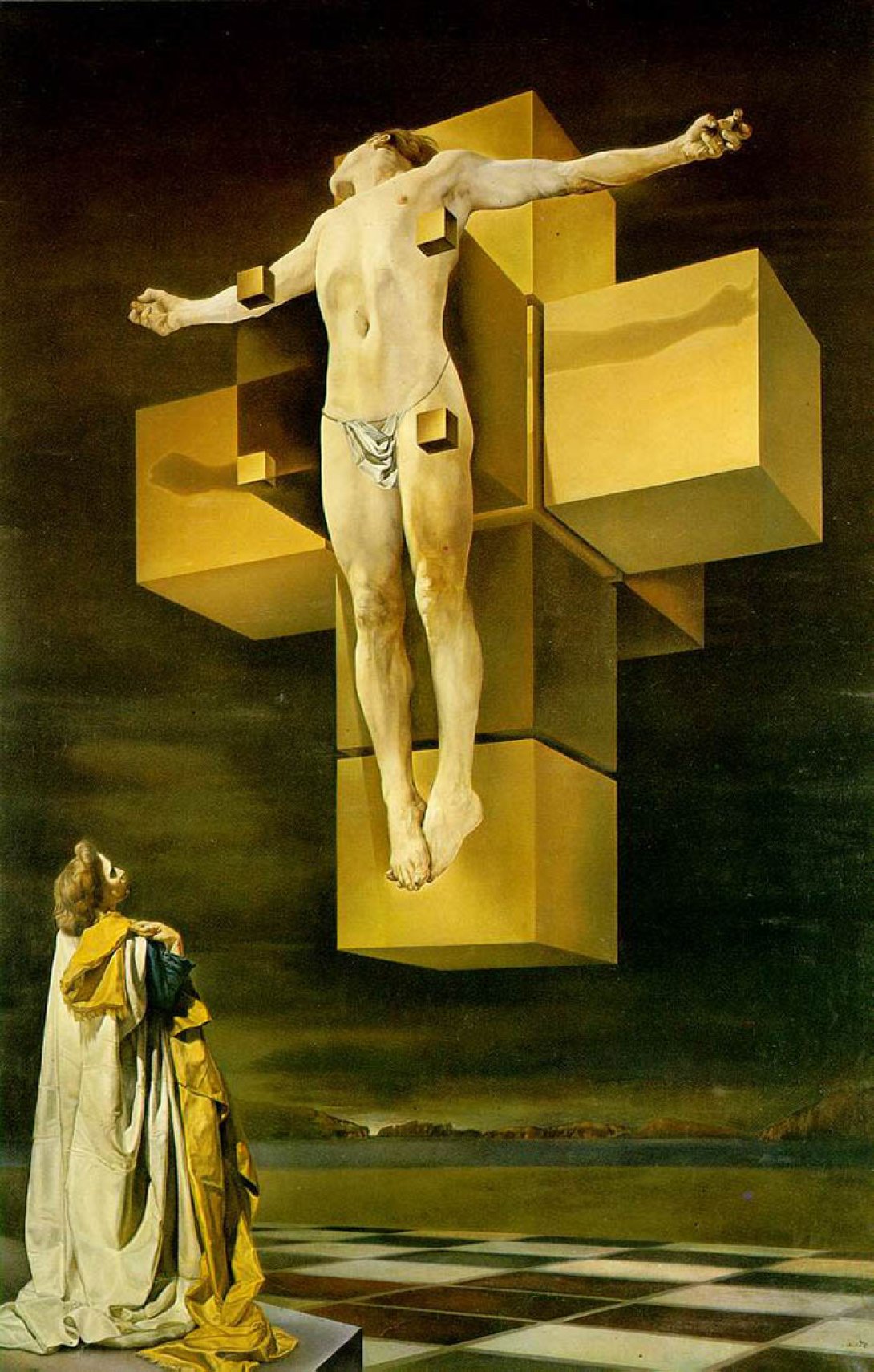 Salvador Dalí: "Crucifixión (cuerpo hipercúbico)" (1954).