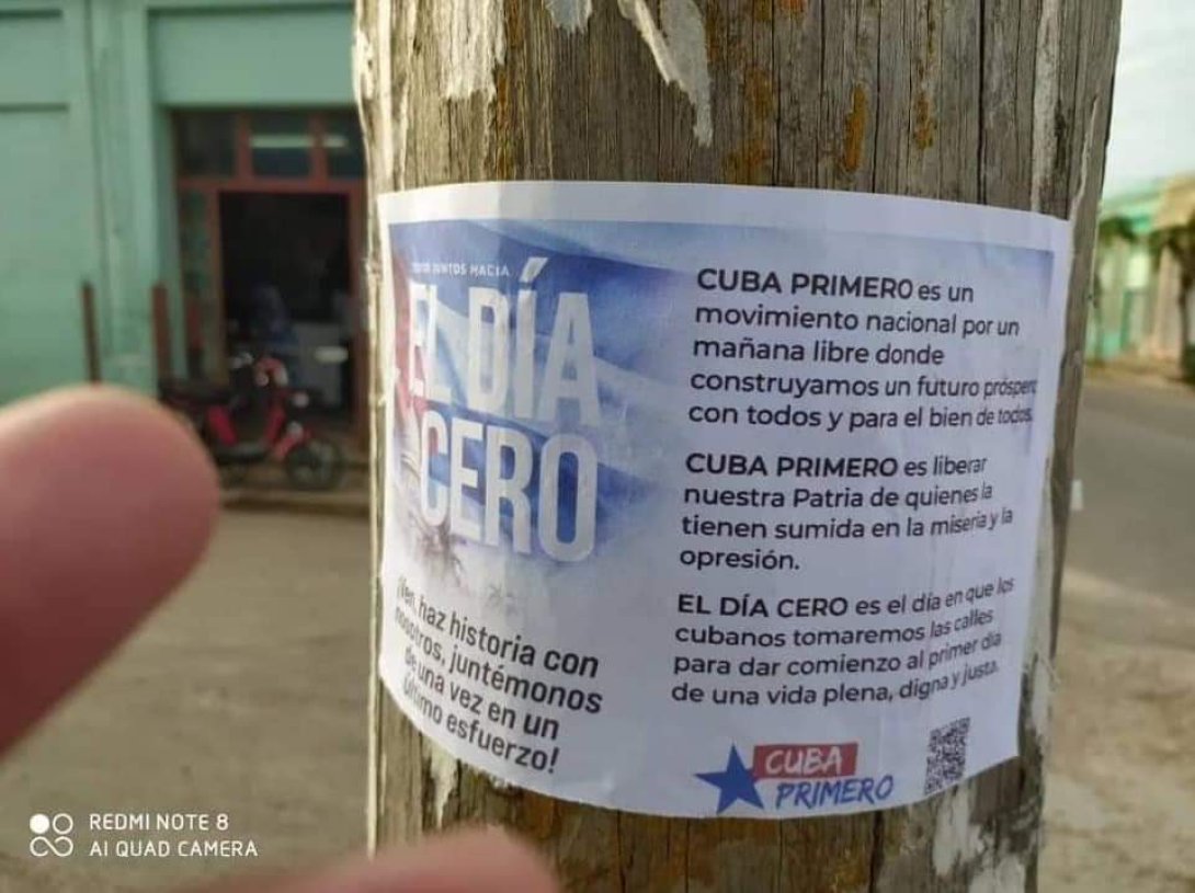 Cartel de Rebeldía en San Antonio de los Baños