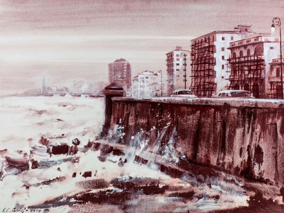 Obra de la serie "Malecón" (2014) de Luis Enrique Camejo.