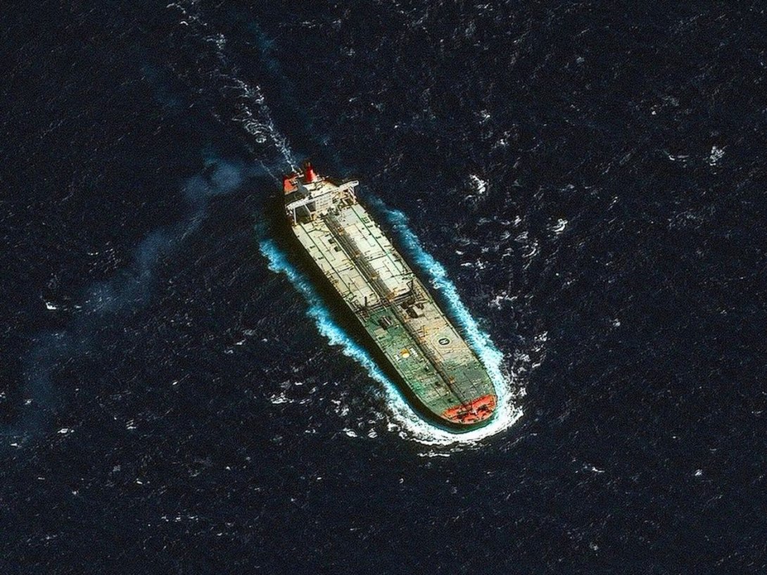 El petrolero "Skipper", incautado en diciembre de 2025 por los EE.UU. mientras transportaba combustible venezolano hacia Cuba.