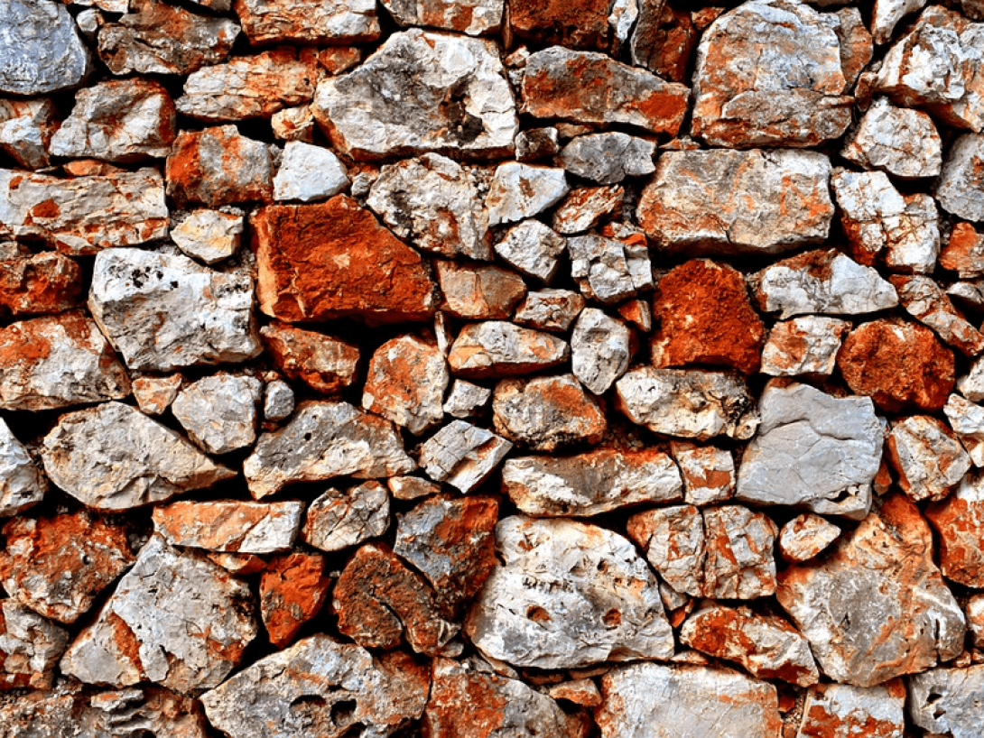 Pared de piedras.