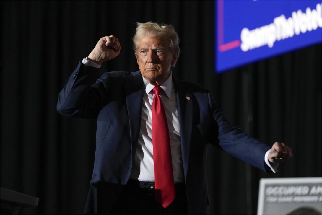 Donald Trump en un mitin en Colorado.