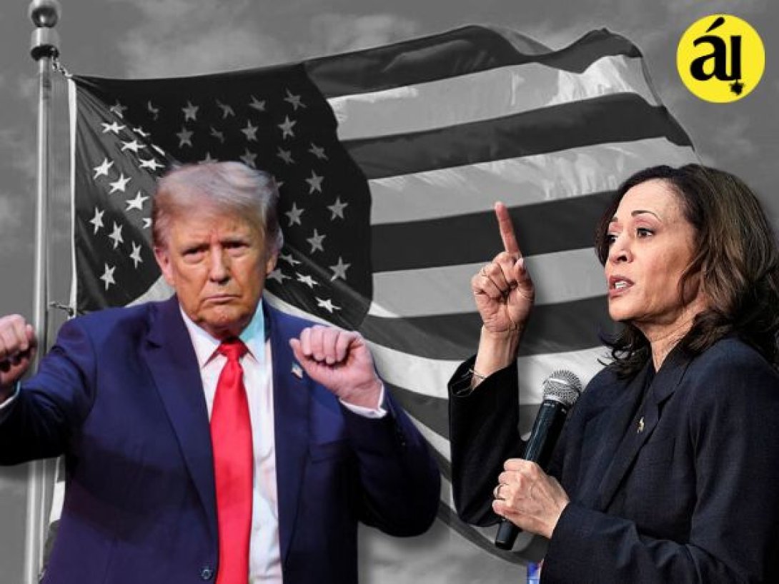 Donald Trump y Kamala Harris.