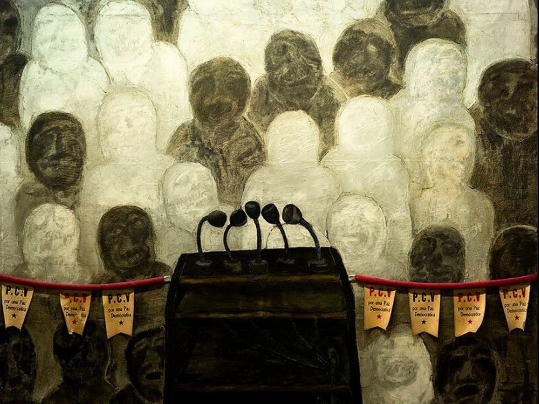 "Una tribuna para la paz democrática", de Antonia Eiriz (1968).