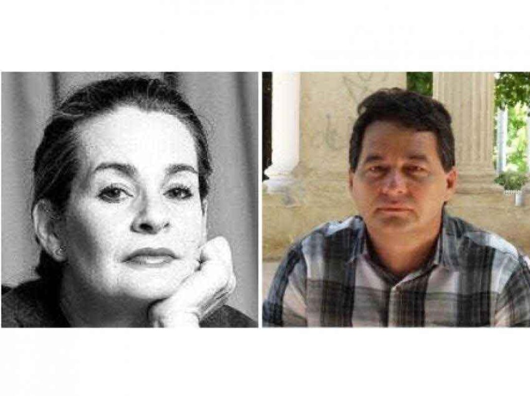 Escritores Ángel Santiesteban y María Elena Cruz Varela