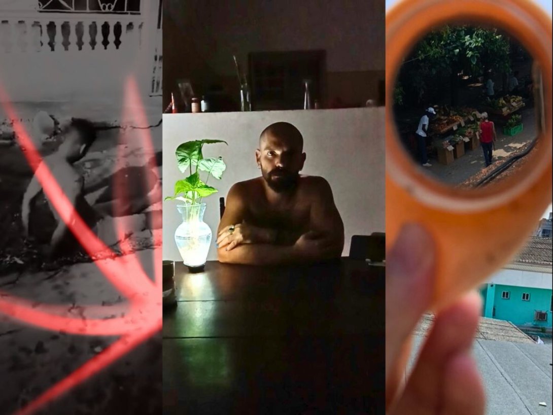 Collage de fotogramas de "Ve y escoge" de Javier Darío Canales, Segundo lugar del II Premio Franz Kafka 2025 de Cine Vertical Documental.